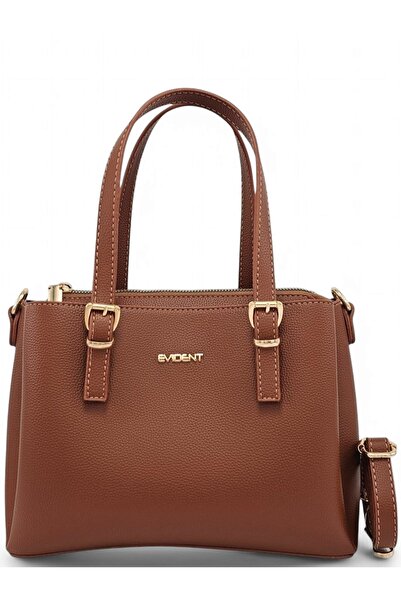 Evident Taba Rengi Ayarlanabilir Çapraz Askılı Kadın El Ve Omuz Çantası