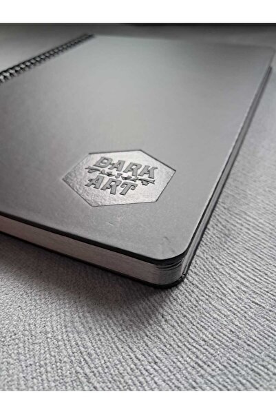 DreamArtgalery Black Leaf Notebook A4 (21 X 29.7 cm) and White Pen, Black Sketch,