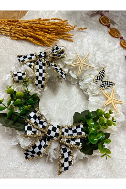 Marrone Στολίδι για την πόρτα με κλαδιά άνοιξης