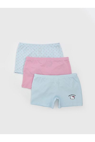 LC Waikiki Boxer pentru fete cu imprimeu Hello Kitty sezon nou 3 piese - S5OH43Z4