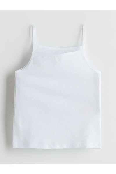 LC Waikiki Lcw Kids White Square Neck Girls' Undershirt Set of 5