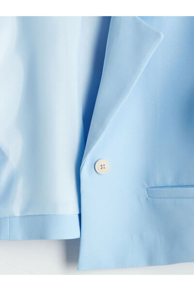 LC Waikiki LCW Kids Mavi Kız Çocuk Crop Blazer Ceket