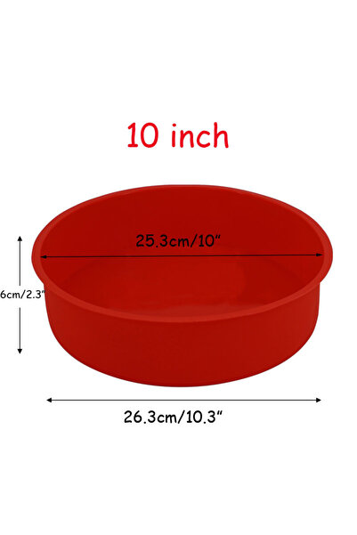 Choice red 10inch 4 5 6 7 8 10 Inch Round Cake Mold Silicone Molds for Cakes Nonstick Cake Pan Baking Forms