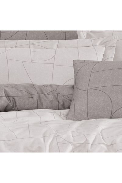 Class Home Collection Double Linen Set Class Home Collection 100% Satin Cotton 210TC 6 Pieces Duvet Cover 200x220cm Nordic