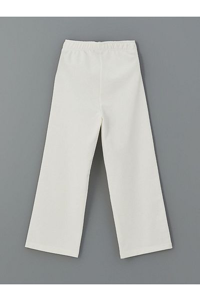 LC Waikiki Lcw Kids Ecru Elastic Waist Girls' Sweatpants