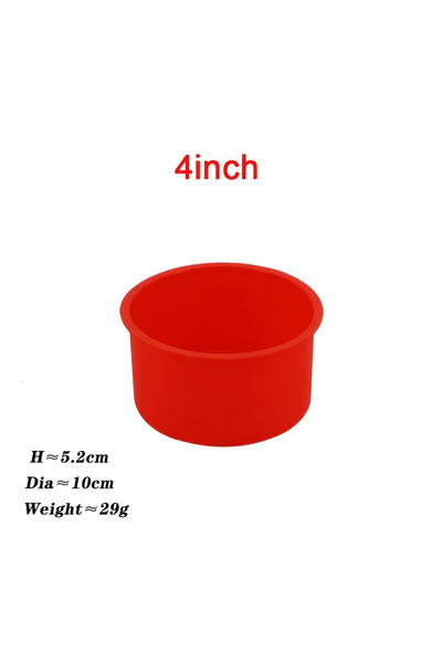 Choice red 4inch 4 5 6 7 8 10 Inch Round Cake Mold Silicone Molds for Cakes Nonstick Cake Pan Baking Forms
