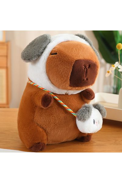 Choice about 25cm dog capybara ml Creative Kawaii Transform Capybara Plush Doll Frog Rabbit Dinosaur Dog An