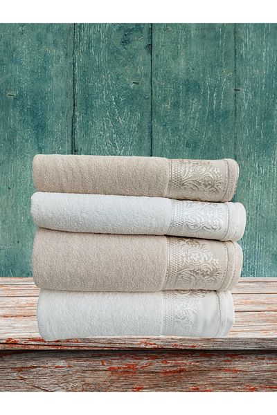 Fiesta Vip Jacquard 4-Piece Bath Set 2 Pieces 50X90 cm 2 Pieces 90X150 cm