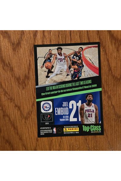Panini Nba Player Card - Embid Unbeatable 265