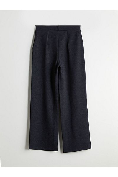 LC Waikiki Lcw Modest Anthracite Women's Elastic Waist Trousers