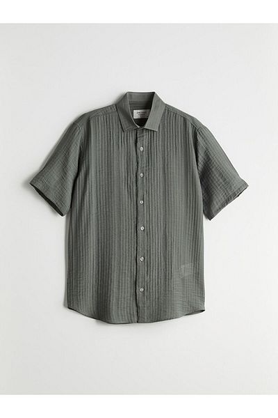 LC Waikiki Ανδρικό κοντομάνικο πουκάμισο LCW Vision Regular Fit