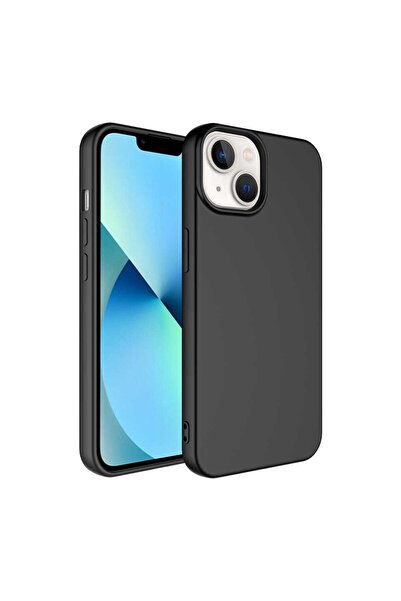Butik İphone 14 Kılıf İnce Siyah Esnek Yumuşak Süper Silikon Kapak