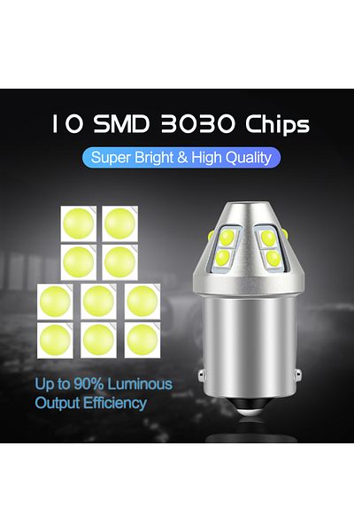 Choice BA15S P21W Amber T20 Led 7440 7443 T25 3157 Bulb W21W W21/5W WY21W P27 7W Led 3030 Chips BA15S P21W