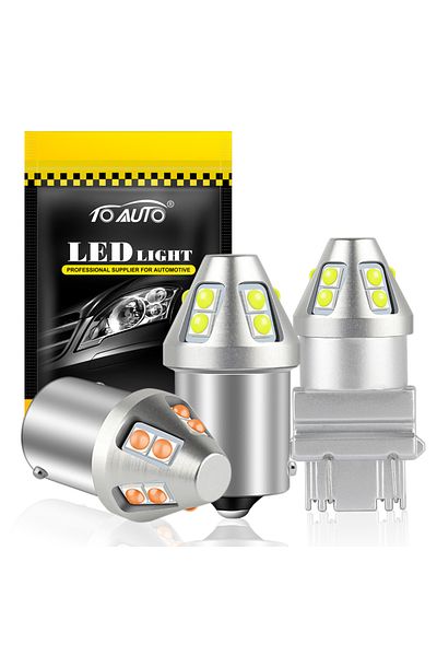 Choice BA15S P21W Amber T20 Led 7440 7443 T25 3157 Bulb W21W W21/5W WY21W P27 7W Led 3030 Chips BA15S P21W