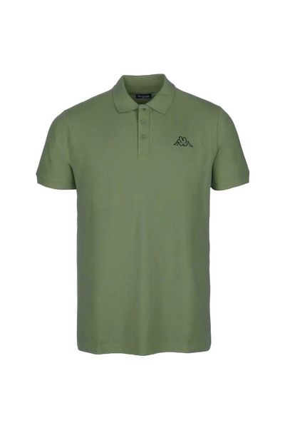 Kappa Tričko Kappa Polo Shirt, Zelená, Pánské