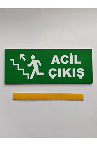 Makri Acil Çıkış Tabelası Merdiven Sol Üst