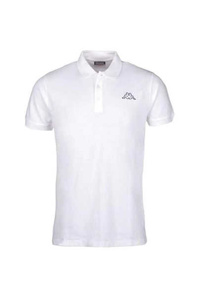 Kappa T-shirt Kappa Polo Μπλουζάκι, Λευκό, Ανδρικό
