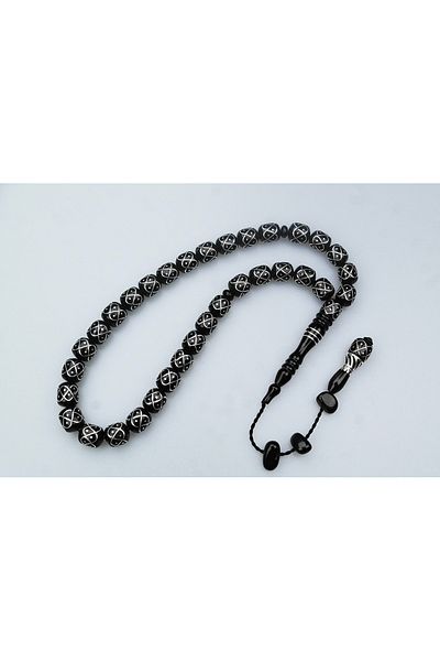 Skygo Oltu Stone Knitted Model Embroidered Rosary