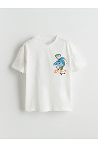 LC Waikiki Lcw Crew Neck Printed Boys' T-Shirt