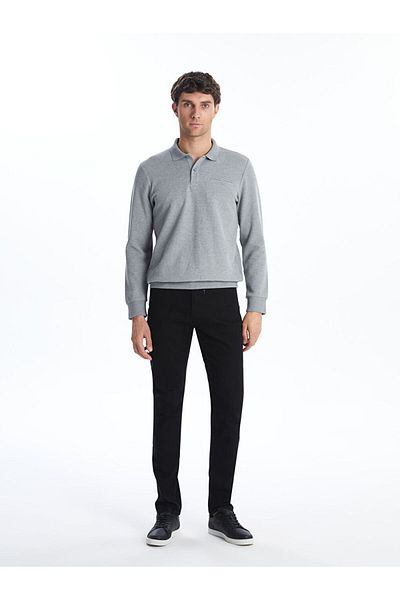 LC Waikiki Polo Neck Long Sleeve Men's Sweatshirt