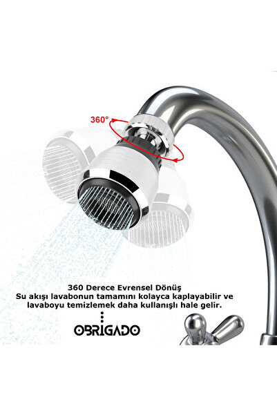 obrigado Su Tasarruflu 2 Modlu Musluk Başlığı Kısa ekonomik