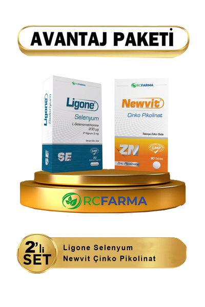 Rcfarma Ligone Selenyum + Newvit Çinko Pikolinat