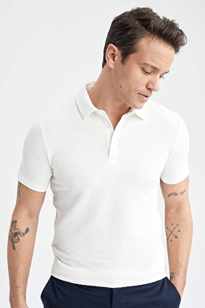 DeFacto Slim Fit Slim Fit Cotton Short Sleeve Polo T-Shirt X2594Az23Sm