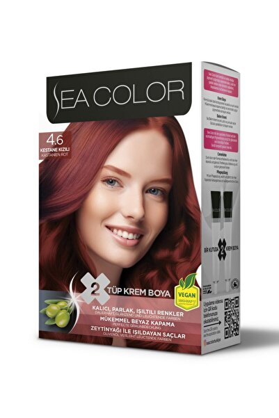Sea Color 4/6 Kestane Kızıl Set Boya