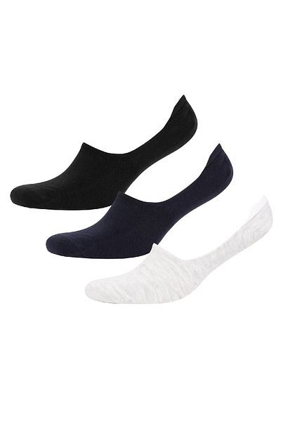 DeFacto Ανδρικές 3 τεμαχίων Basic Flat κάλτσες μπαλαρίνας K5310azns