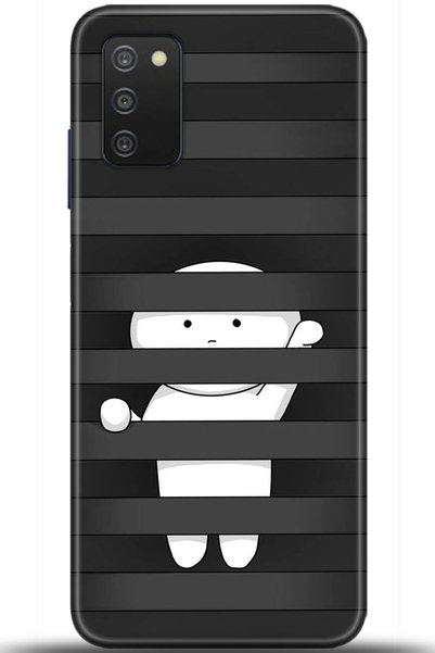 Noprin Samsung Galaxy A03S Case Hd Printed Case - Custody Series 5478