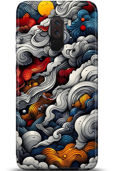 Noprin حافظة هاتف Xiaomi Pocophone F1 مطبوعة بدقة عالية - لدينا وقت قليل42716