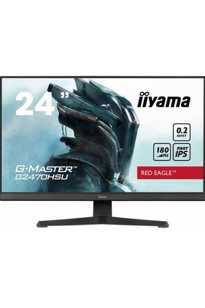IIYAMA Monitor Fast IPS LED Iiyama 23.8" G2470HSU-B6, Full HD 1920 x 1080, Boxe, 180 Hz, 0.2 ms Negru