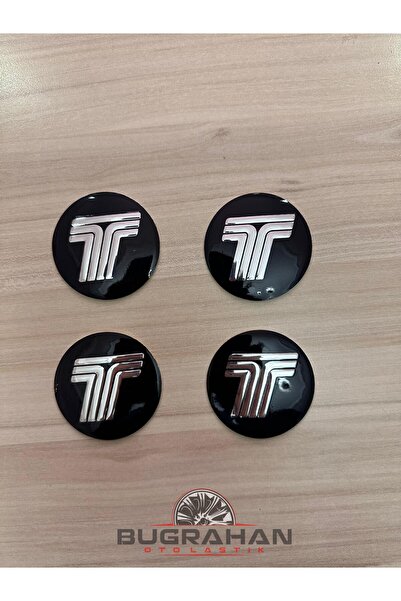 OEM Metal Tofaş Tasarım Jant Göbeği Göbek Arması 55 Mm A Kalite Sticker 4'lü Set
