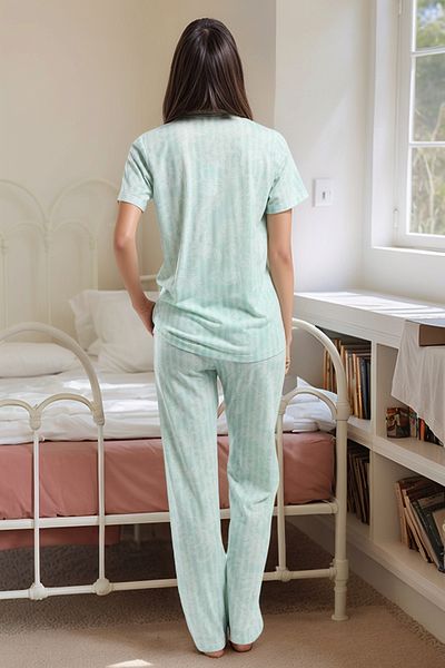 Pierre Cardin New Season Women's Short Sleeve Shirt Pajama Set