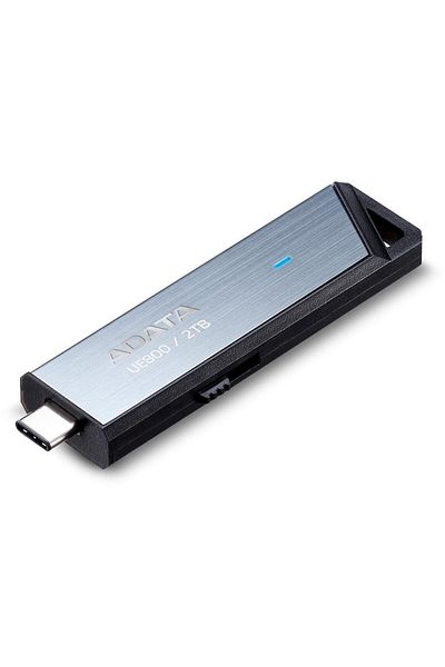 Adata Stick USB ADATA UE800 metalic, 2TB, USB Type-C, R/W up to 1000MB/s, Argintiu