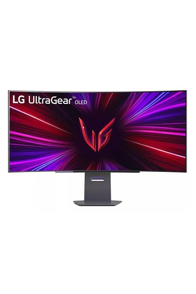 LG Monitor Gaming OLED LG 44.5" 45GS95QE-B, WQHD 3440 x 1440, HDMI, DisplayPort, Ecran curbat, 240 Hz