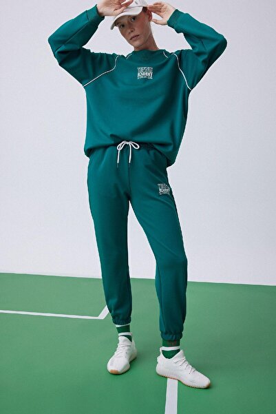 DeFacto DeFactoFit Sporcu Jogger Eşofman Altı Standart Fit Jogger Skuba Dalgıç Kumaş A9630AX23AU