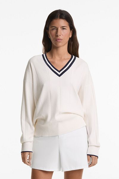 Oysho Contrast trim knit jumper