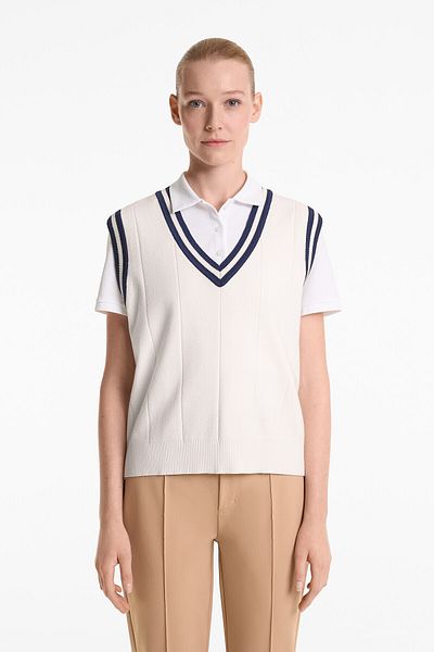 Oysho Contrast trim knit gilet