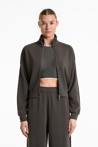 Oysho Soft Touch jacket with modal and contrast side pleat