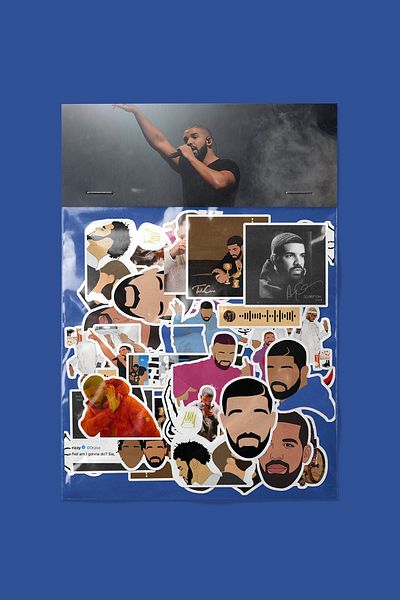 dadi ramba حزمة ملصقات Drake - مجلة Bullet - جدول الأعمال - مخطط - دفتر ملاحظات - ملصق لاصق للكمبيوتر المحمول