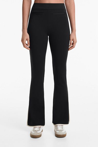 Oysho Flared trousers with contrasting detail