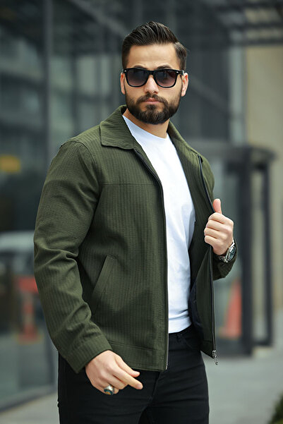 Moderk Mevsimlik Baharlık Yazlık Terletmez Özel Kumaş Iç Cepli Içi Astarlı Er...