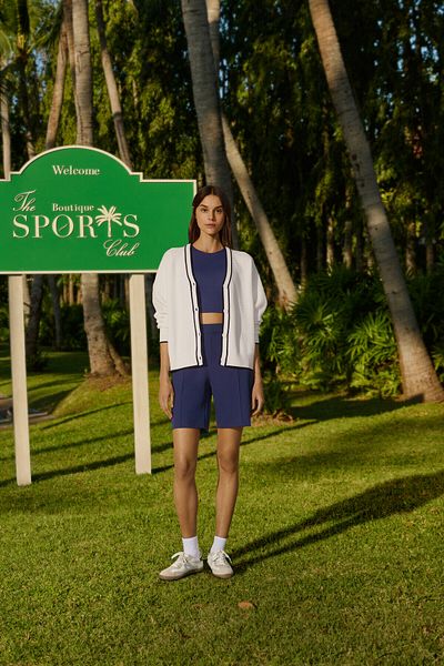 Oysho Contrast trim knit jacket