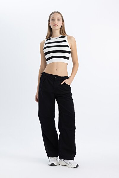 DeFacto Coool Paraşüt Gabardin Pantolon Cepli Beli Paçası Lastikli A2281ax24sp