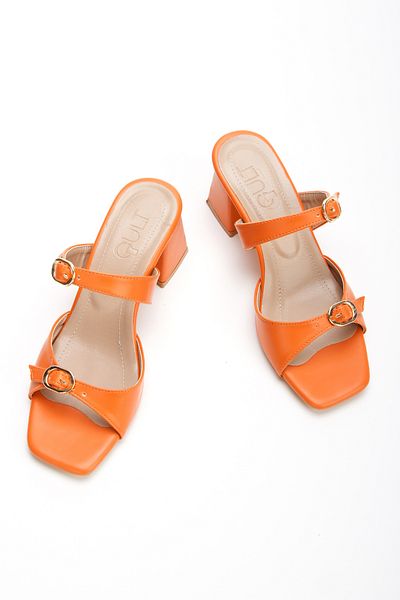 MFT AYAKKABI Women's 5 cm Heeled Slippers
