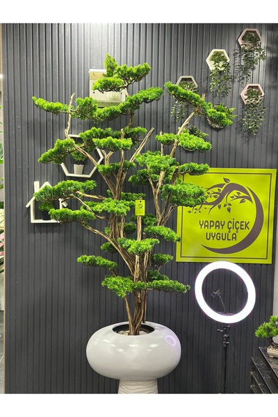 İremÇiçekçilik Yapay Çiçek Uygula 180 Cm Firmamızın Özel Tasarım Bonsai Ağaçı
