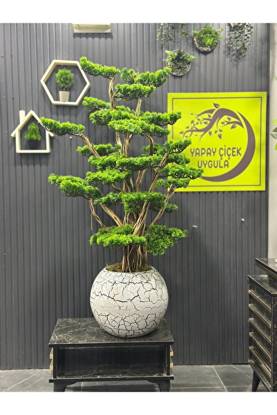 İremÇiçekçilik Yapay Çiçek Uygula 150 Cm Firmamızın Özel Tasarım Bonsai Ağaçı