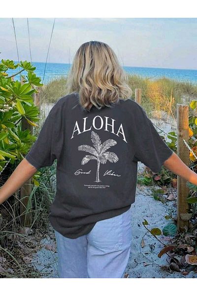 FAVORİST Summer Collection Back Printed Women's Tshirt