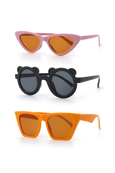 Nilu Moda Children's Sunglasses 3-Piece Deal Set